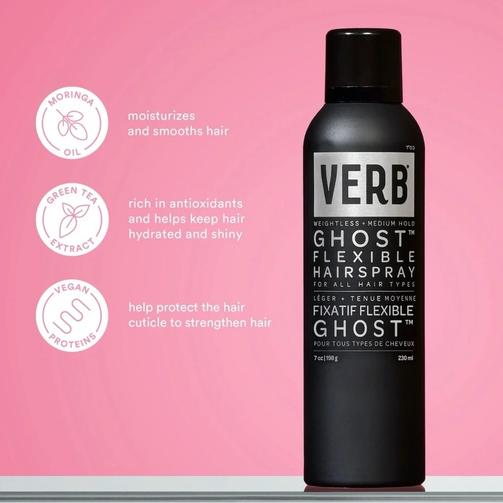Verb Ghost Flexible Hairspray and Oil Set - Black